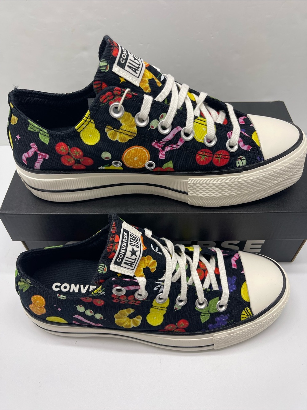 Converse A16112C CTAS LIFT OX BLACK/EGRET/BLACK Platform Sneakers - Picture 2 of 16